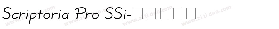 Scriptoria Pro SSi字体转换